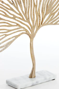 Light & Living beeld op voet Leaf goud 36 x 6 x 39 cm