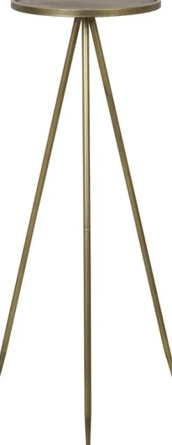 Light & Living bijzettafel Envira goud 39,5 x 39,5 x 119,5 cm