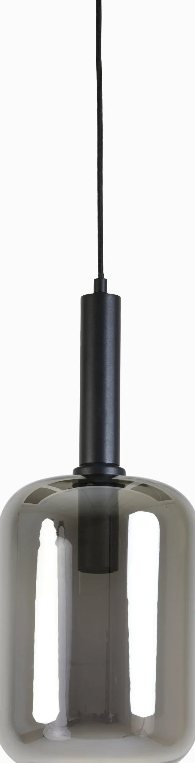 Light & Living hanglamp Lekar grijs / zwart D 22 H 52 cm