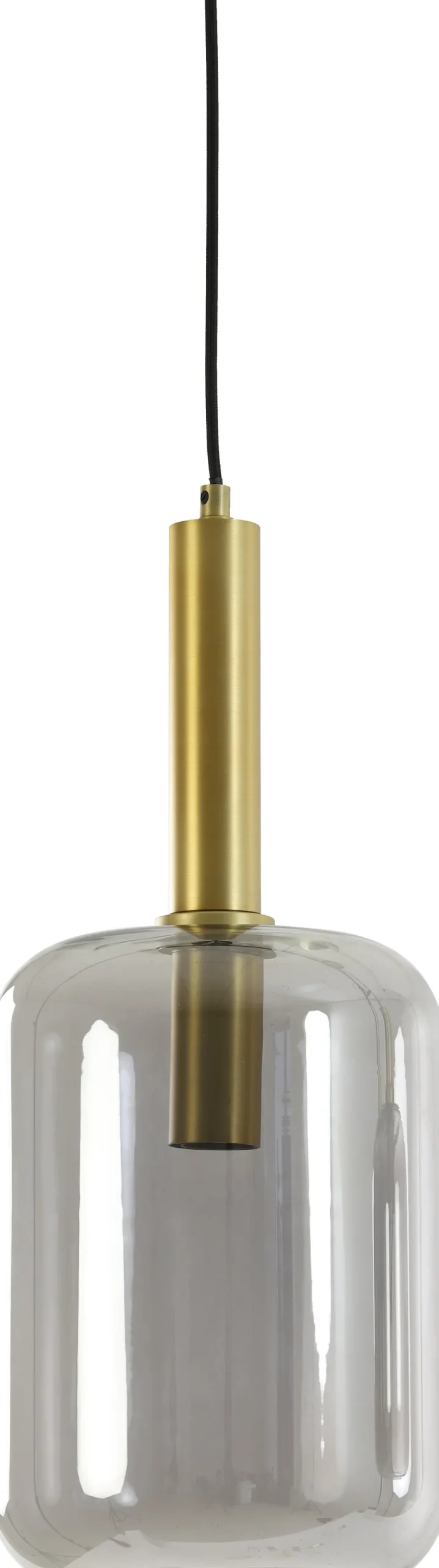 Light & Living hanglamp Lekar grijs / goud D 22 H 52 cm