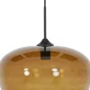 Light & Living hanglamp Mayson bruin / zwart D 40 H 34 cm