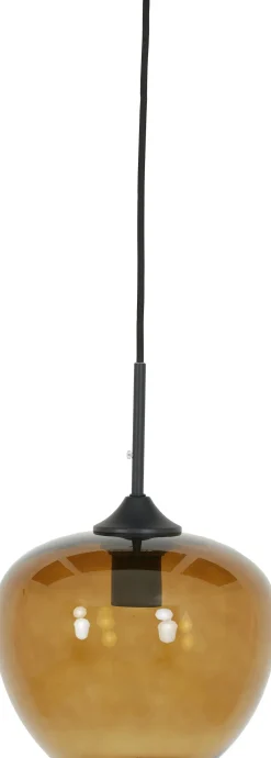 Light & Living hanglamp Mayson bruin / zwart D 23 H 18 cm