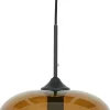 Light & Living hanglamp Mayson bruin / zwart D 30 H 25 cm