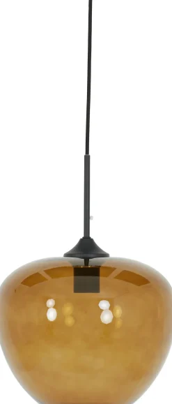 Light & Living hanglamp Mayson bruin / zwart D 30 H 25 cm