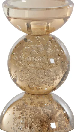 Light & Living kandelaar Itinga beige D 9,5 H 15,5 cm