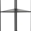 Light & Living kast display zwart 58,5 x 41 x 200 cm