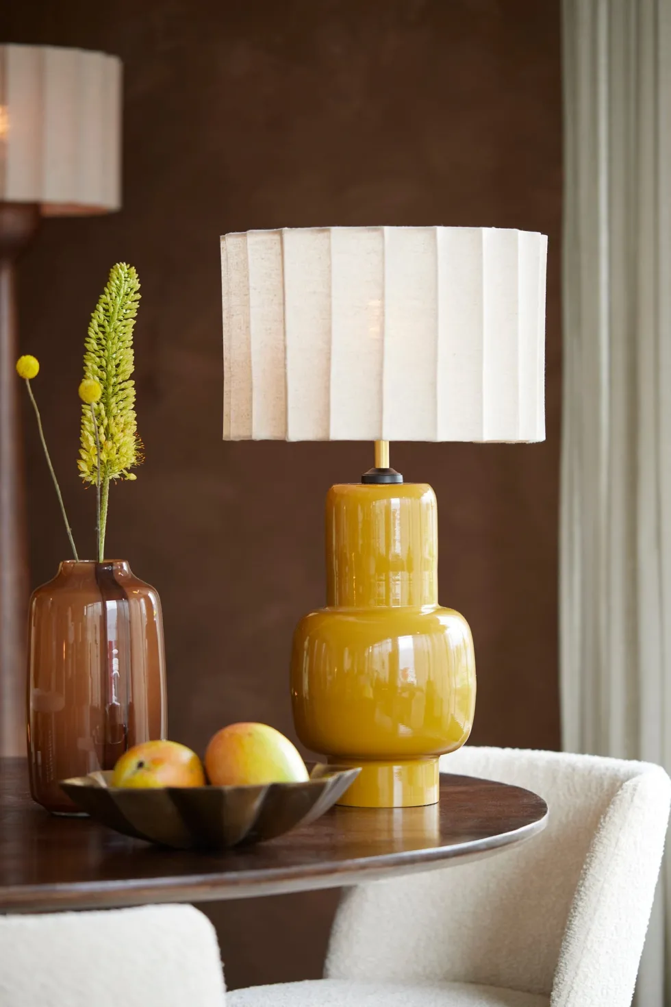 Light & Living lampenkap Disli beige D 35 H 22 cm