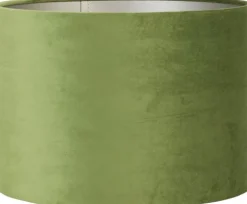 Light & Living lampenkap Velours groen D 25 H 18 cm