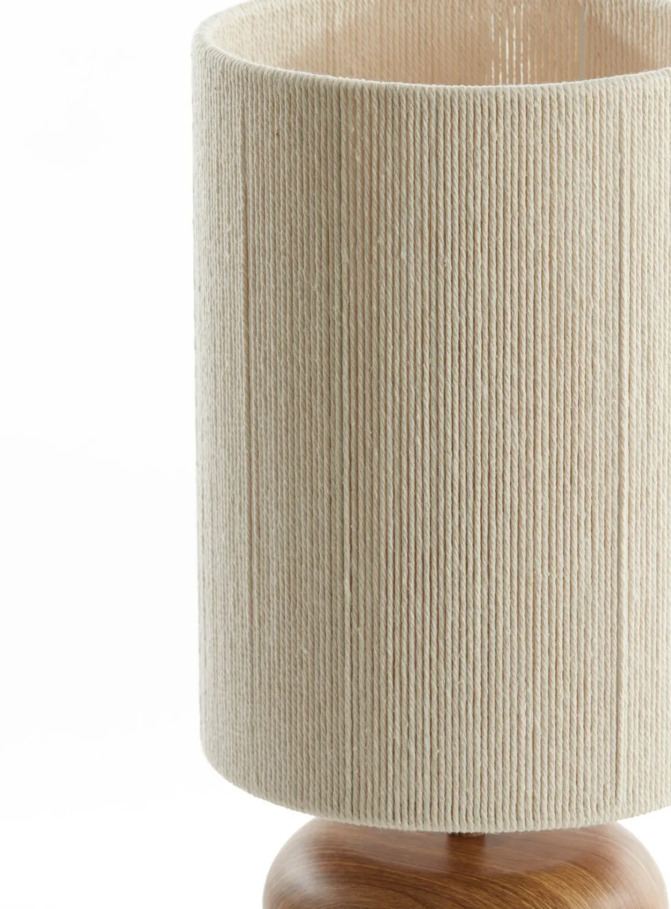 Light & Living tafellamp Danialo wit / naturel D 22 H 51 cm