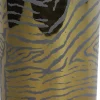 Light & Living tafellamp Zebra goud / grijs D 12 H 18 cm