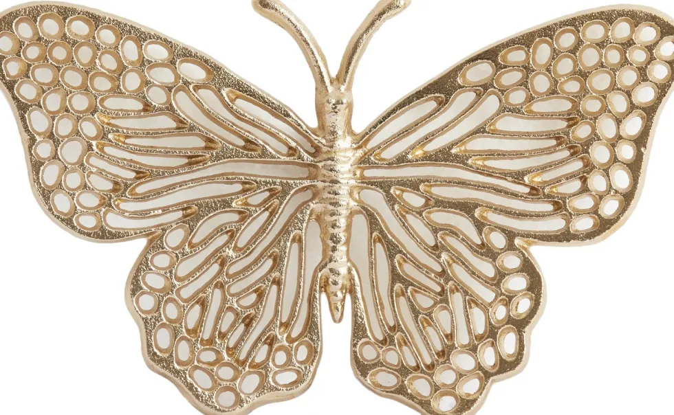 Light & Living wandhanger Butterfly goud 26 x 16 x 3 cm