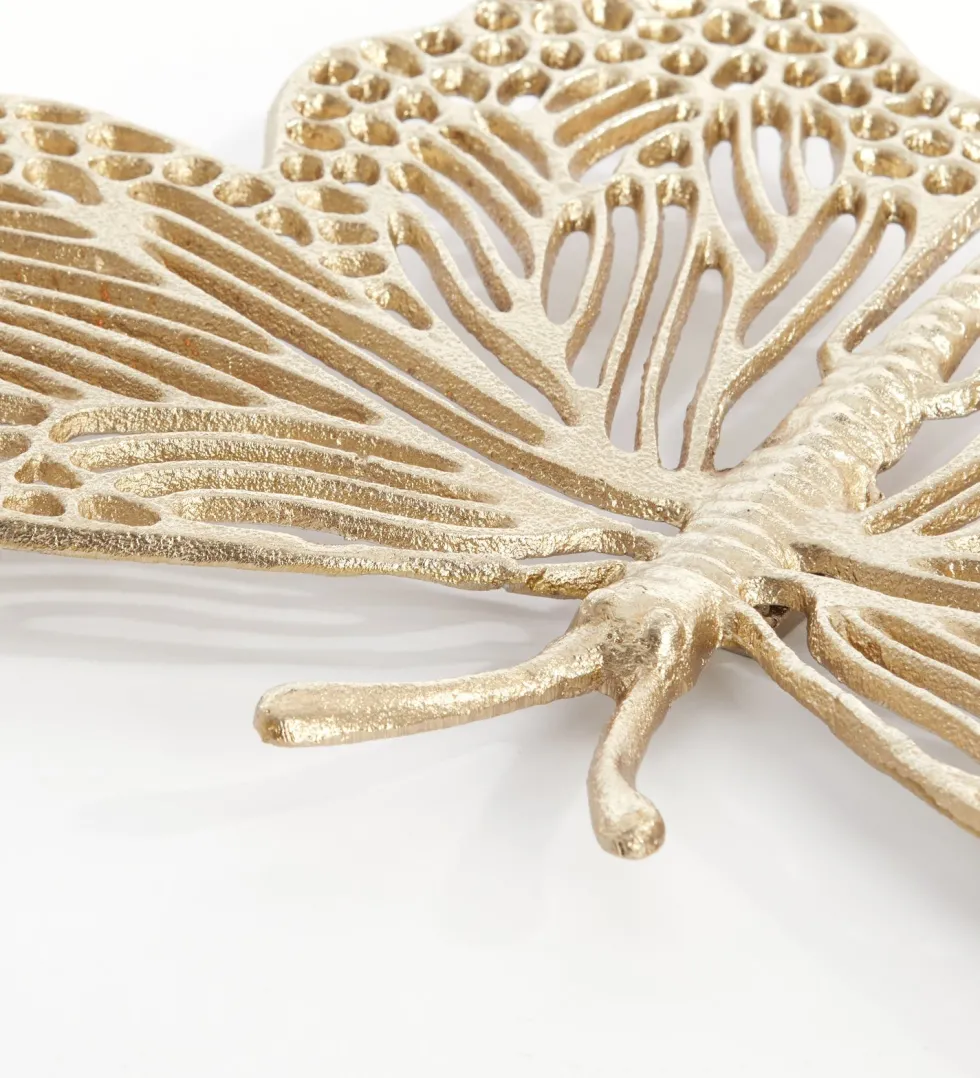 Light & Living wandhanger Butterfly goud 41 x 23 x 4 cm