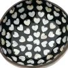 Likes Shopping decoratieschaal Coconut Bowl zwart / wit 15 x 13 x 6 cm