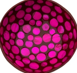 Likes Shopping decoratieschaal Coconut Bowl zwart / roze 15 x 13 x 6 cm