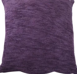 Linen & More sierkussen Coco Chenille paars 45 x 45 x 10 cm