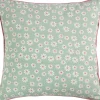 Linen & More sierkussen Daisy groen 50 x 50 cm