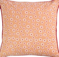 Linen & More sierkussen Daisy oranje 50 x 50 cm