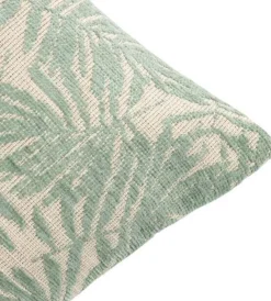 Linen & More sierkussen Jacquard groen / beige 45 x 45 cm