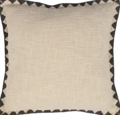 Linen & More sierkussen Luzon beige / grijs 45 x 45 cm