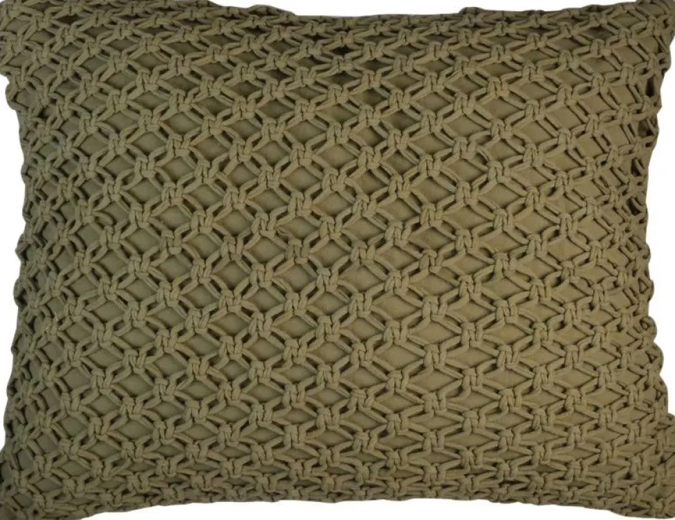Linen & More sierkussen Russo groen 40 x 50 x 8 cm
