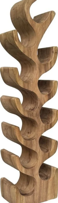Livingfurn wijnrek Suar naturel 18 x 25 x 102 cm