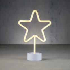 Luca Lighting tafellamp ster geel 20 x 8,5 x 29,5 cm