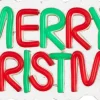 Luca Lighting wandhanger Neon merry christmas rood / groen 30 x 12,5 x 2 cm