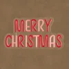 Luca Lighting wandhanger Neon merry christmas rood / wit 33 x 17 x 2 cm