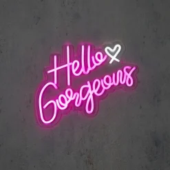 Luca Lighting wandlamp Hello Gorgeous roze 40 x 1,5 x 28 cm