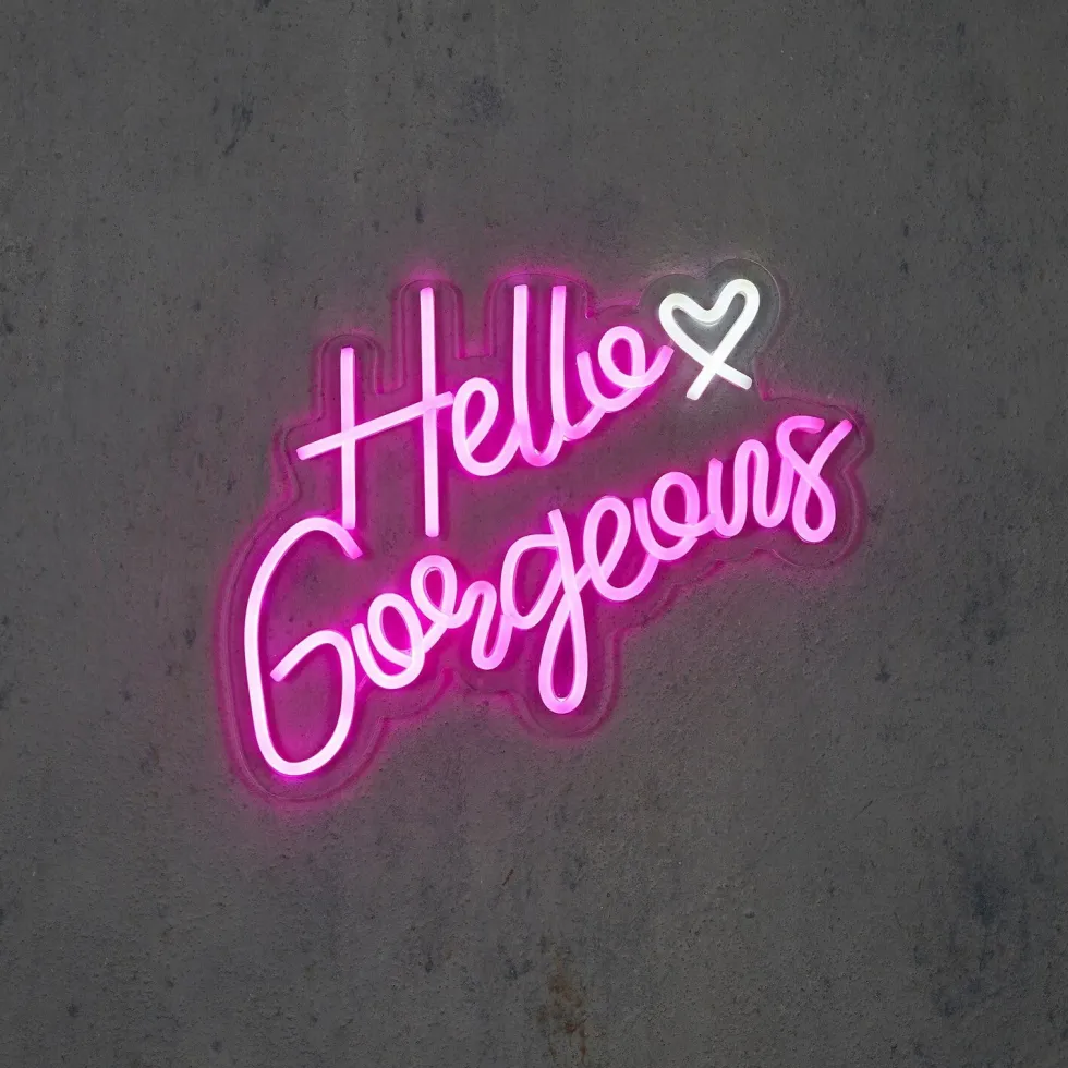 Luca Lighting wandlamp Hello Gorgeous roze 40 x 1,5 x 28 cm