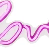 Luca Lighting wandlamp Love roze 45 x 1,5 x 17,5 cm