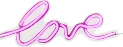 Luca Lighting wandlamp Love roze 45 x 1,5 x 17,5 cm
