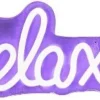 Luca Lighting wandlamp neon relax paars 28 x 13 x 1,2 cm