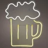 Lumineo wandlamp Beer geel / wit 29 x 35,5 x 1,6 cm