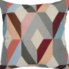 Madison sierkussen Lior blauw / grijs / roze 45 x 45 cm