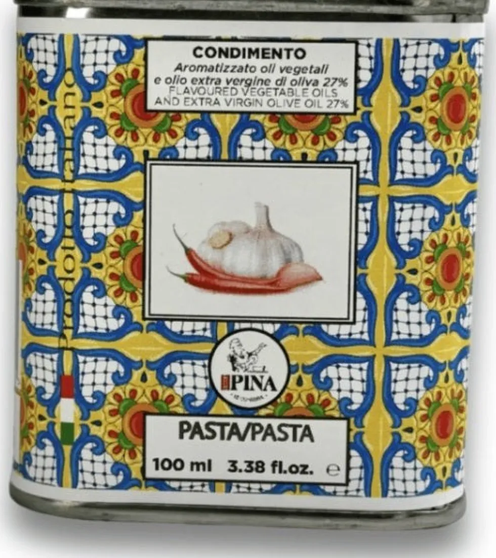 Maioliche condimento olijfolie in blik Pasta 100 ml