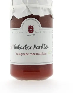 Mariënwaerdt bio moestuinjam rabarber aarbeien 270 g