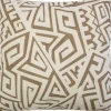 Mars & More sierkussen Breeze bruin / wit 50 x 50 cm