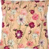 Mars & More sierkussen Wildflower beige / roze 45 x 45 cm