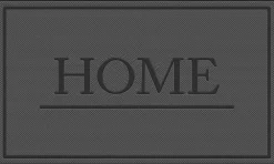MD Entree rubbermat Omega Home zwart 75 x 45 cm