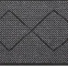 MD Entree schoonloopmat grijs / zwart 75 x 45 cm