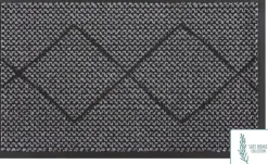 MD Entree schoonloopmat grijs / zwart 75 x 45 cm