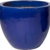 Mega Collections bloempot blauw D 60 H 50 cm