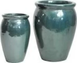 Mega Collections bloempot Delta groen D 27 H 40 cm