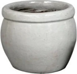 Mega Collections bloempot Delta wit D 21 H 16 cm