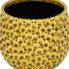 Mega Collections bloempot Drops geel D 17 H 15 cm