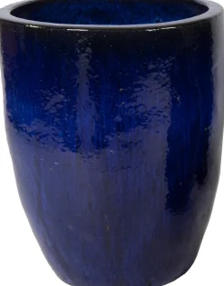 Mega Collections bloempot Genta blauw D 54 H 67 cm