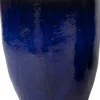 Mega Collections bloempot Genta blauw D 45 H 54 cm