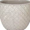 Mega Collections bloempot Glazed wit D 22 H 18 cm