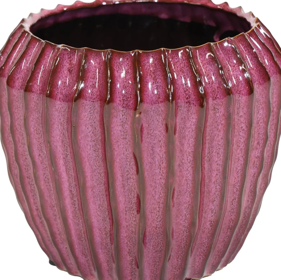 Mega Collections bloempot Ide paars D 19 H 16 cm